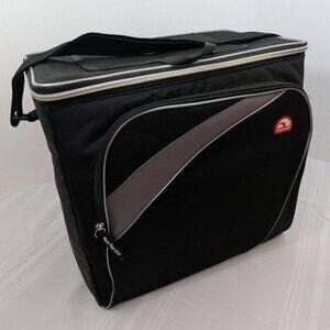 Igloo Can Cooler / Ice Bag Black with zippered front compartment - 13x9x13